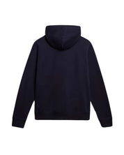 Napapijri Felpa Guiro con Cappuccio e Full Zip Blu Cotone