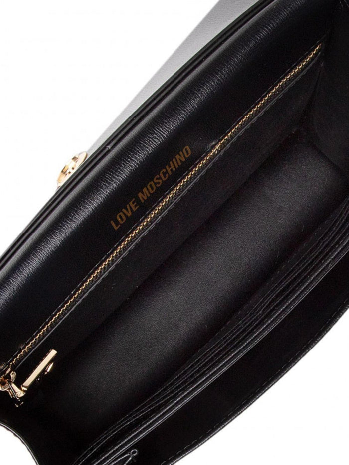 Love Moschino Borsetta Pochette da Sera con Catenella Nera 5