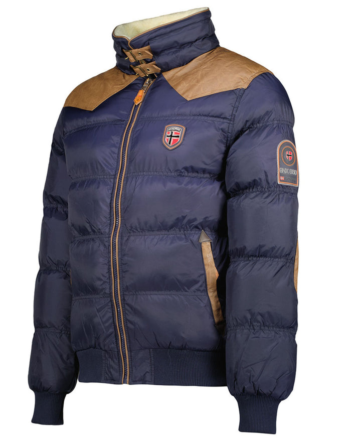 Geographical Norway Giacca Giubbotto Teddy Orsetto Blu Uomo 4