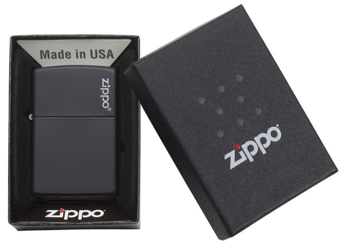 Zippo Matte Logo Nero Unisex 4