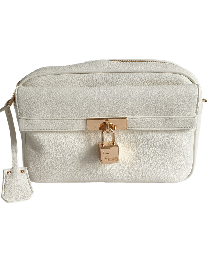 Fracomina Camera Bag In Ecopelle Con Tracolla Bianco Donna 1