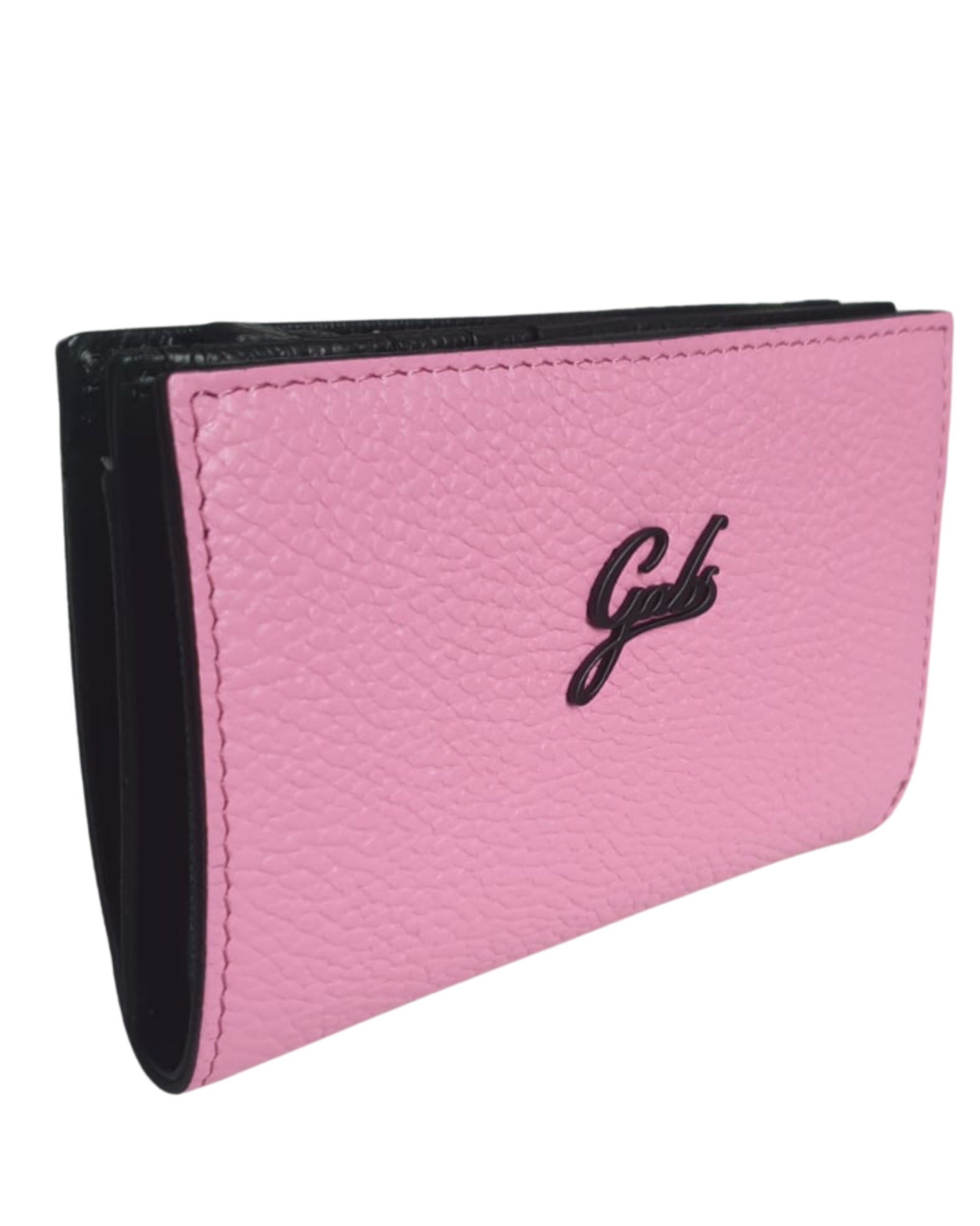 Gabs Coin Purse Button Zip Leather Pink
