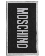 Moschino Swim Beach Towel Cotton Black