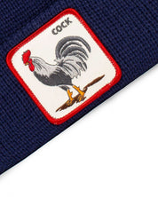 Goorin Bros. Cappello Beanie Hat Cuffia Con Patch Frontale E Logo Su Lato Blu Unisex