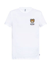 Moschino Underbear Logo Stretch Jersey Cotone Bianco