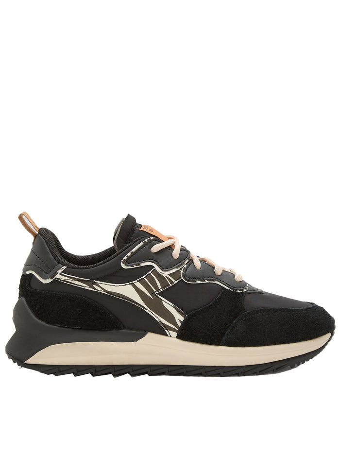 Diadora Sneakers Jolly Animalier Pelle Nero 1