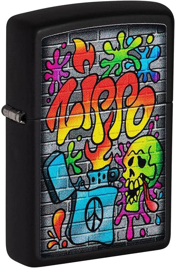 Zippo Windproof Refillable Made In Usa Black Unisex