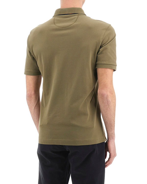 La Martina Eduardo Short Sleeve Slim Fit Green Men's Shirt-2