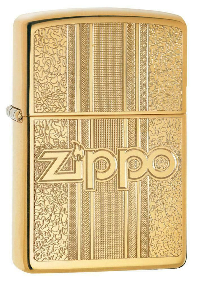 Zippo Logo Ottone Oro Unisex 1