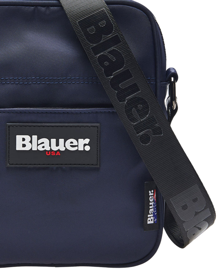 Blauer Nylon Crossbody Bag
 Basic Camera Easy Blue Man 2