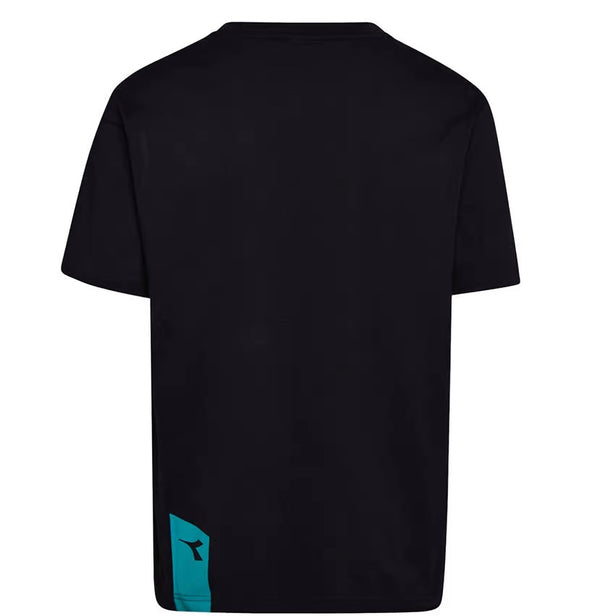 Diadora T-Shirt Icon Cotone Nero-2