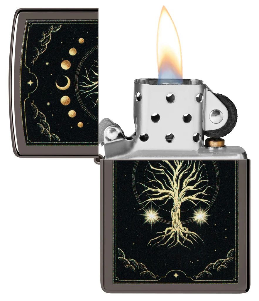 Zippo accendino USA special limited edition Mystic Nature Design Argento 48636