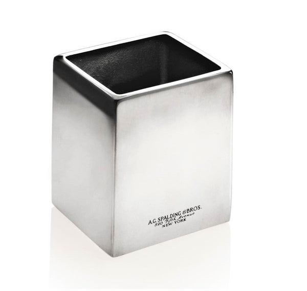 Spalding & Bros A.g. Square Pen Holder Grigio Unisex