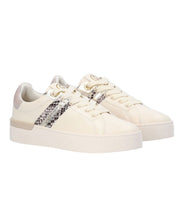 Liu Jo Sneakers Glitter Borchie Pitone Beige Pelle