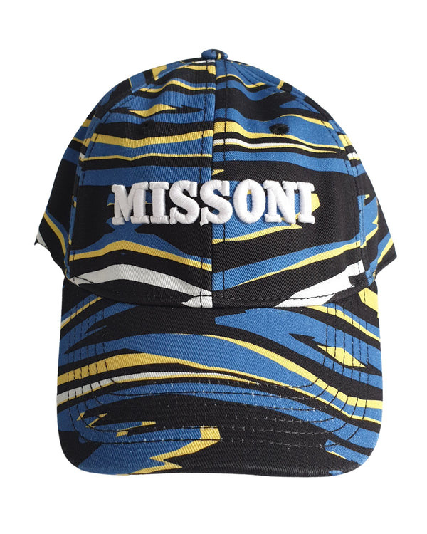 Missoni Cap Baseball Cotone Blu
