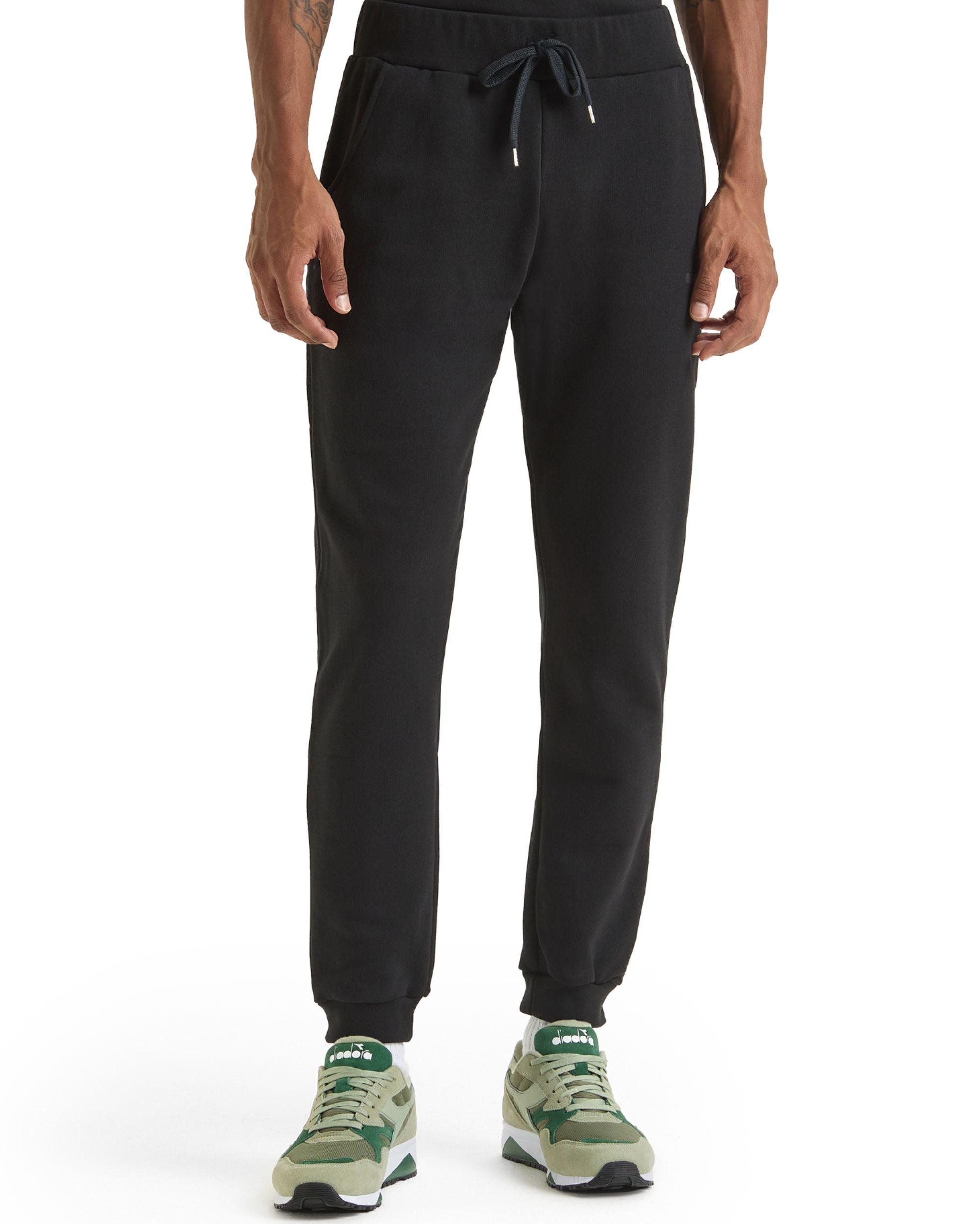 Diadora Black Cotton Tracksuit