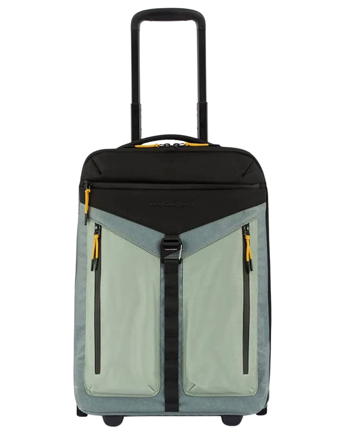 Piquadro Cabin Size Trolley Four Wheels Green Unisex 1