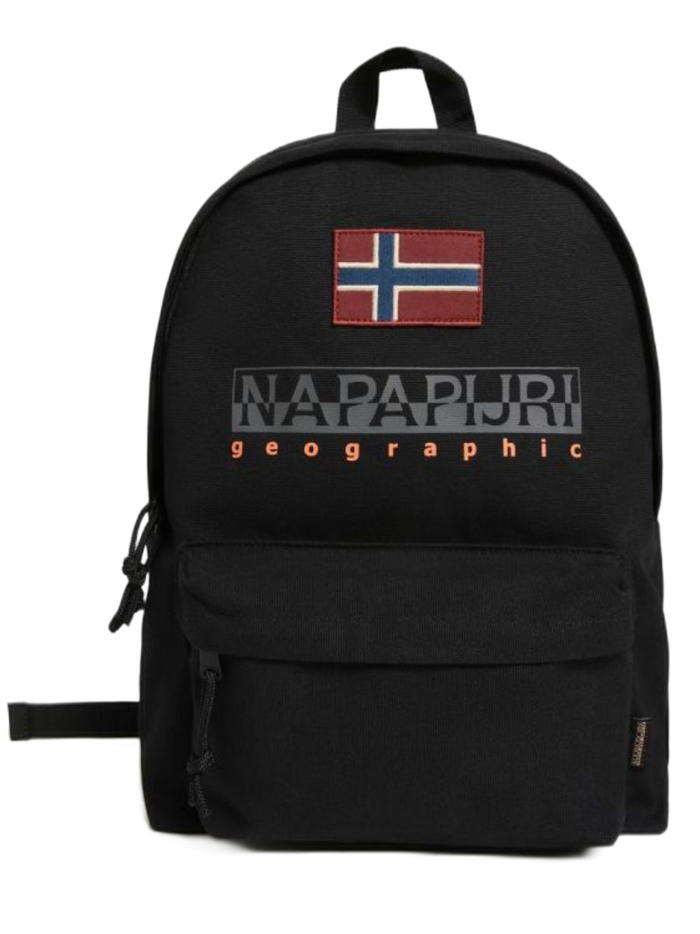 Napapijri Women Unisex Backpack Rugged Cotton Logo Black Men 1