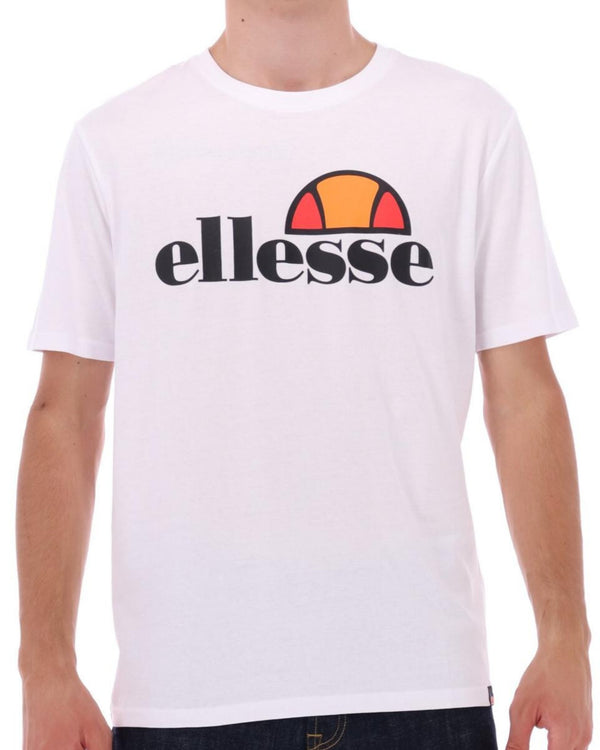 Ellesse T-shirt S/s Logo Esteso Bianco Uomo
