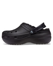 Crocs Classic Platform Lined Clog Nero TPE