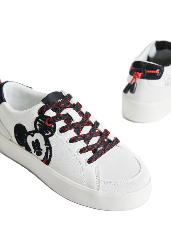 Desigual Shoes Fancy Mickey White Women-2