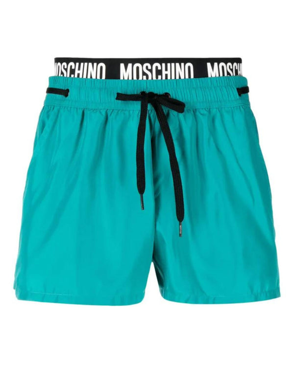 Moschino Swim Boxer Corto Nylon Verde