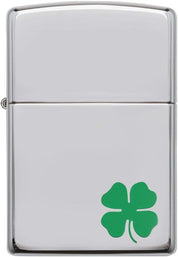 Zippo Windproof Refillable Made In Usa Luck Silver Unisex