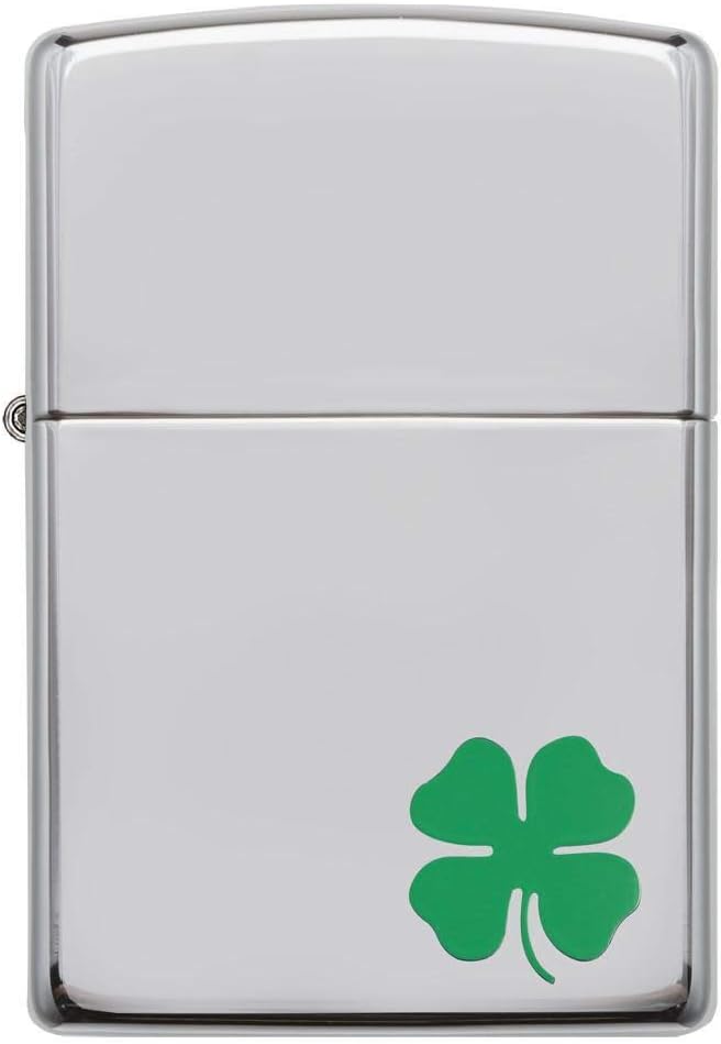 Zippo Windproof Refillable Made In Usa Luck Silver Unisex
