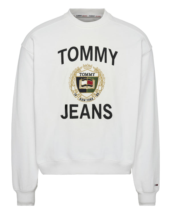 Tommy Jeans Logo Cotone Bianco