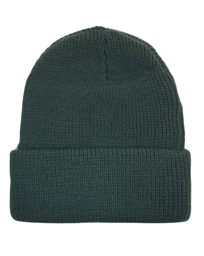 Goorin Bros. Cappello Beanie Hat Cuffia Con Patch Frontale E Logo Su Lato Verde Unisex 3