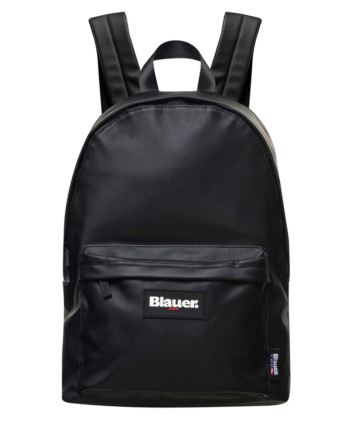 Blauer Coated Taslan Backpack Nero Uomo 1