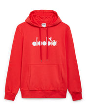 Diadora Hoodie Big Logo Cotton Red