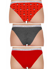 Chiara Ferragni Fashion Tri-Pack Underwear Kit Multicolor