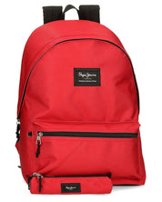 Pepe Jeans Casual Backpack Aris + Pencil Case Red Unisex