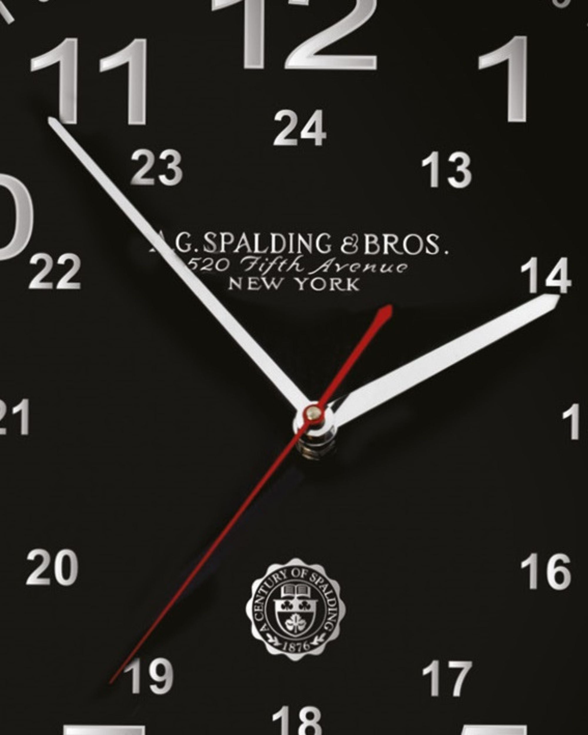 A.g.spalding&bros. Wall Clock Da Parete Movimento Continuo Nero Unisex