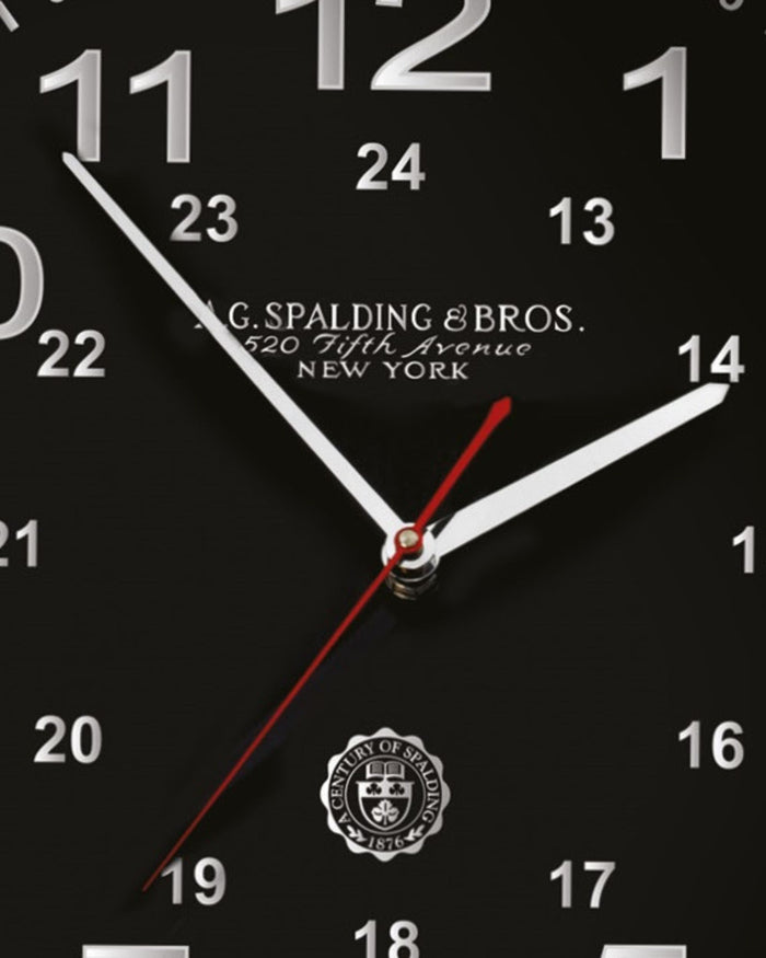 A.g.spalding&bros. Wall Clock Da Parete Movimento Continuo Nero Unisex 2