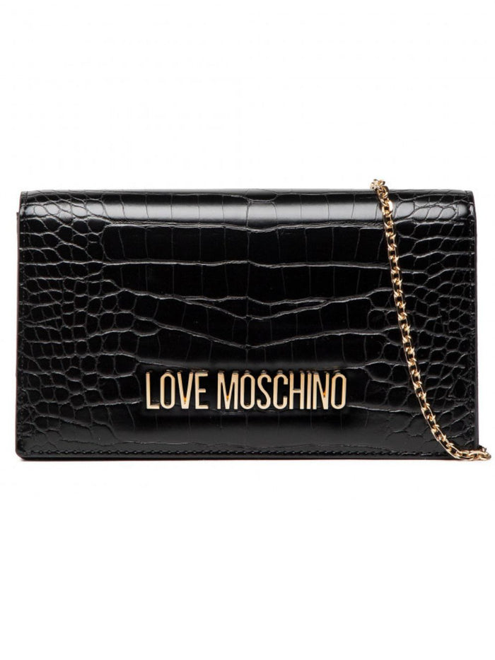 Love Moschino Borsetta Pochette Tracolla Catenella Nero 5