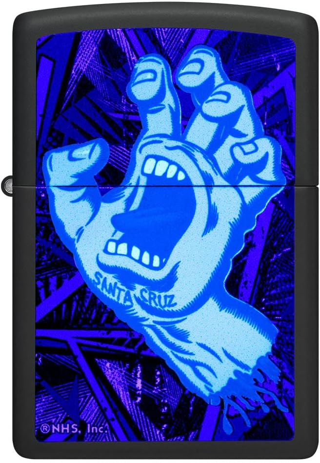 Zippo Santa Cruz Mano Illuminato Nero Unisex 4