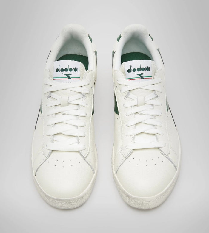 Diadora Sneakers Game L Low Waxed Leather White/Green Leaf 6