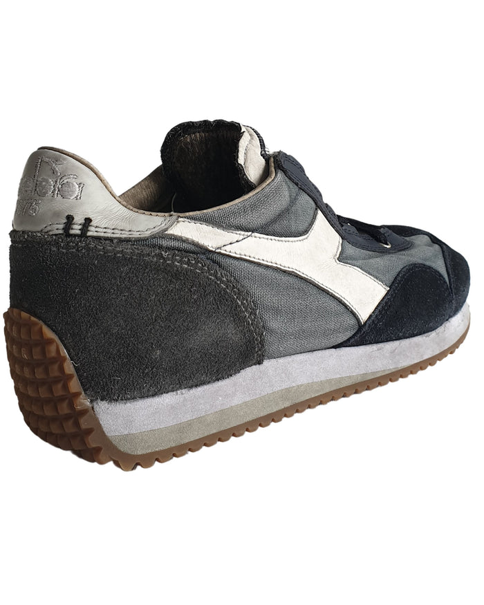 Diadora Heritage Sneakers Equipe H Dirty Stone Wash Evo Tela/Pelle Blu 2
