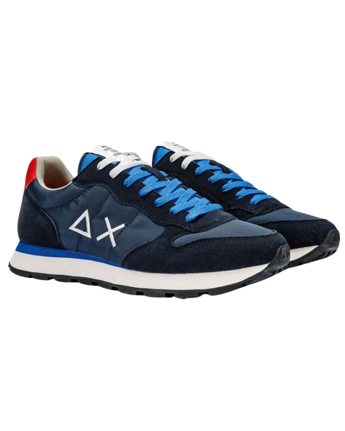 Sun68 Sneakers Pelle/Tessuto Blu 3