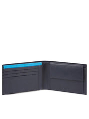 Piquadro Wallet Nylon Regenerated Card Holder Coins Bio Blue Men