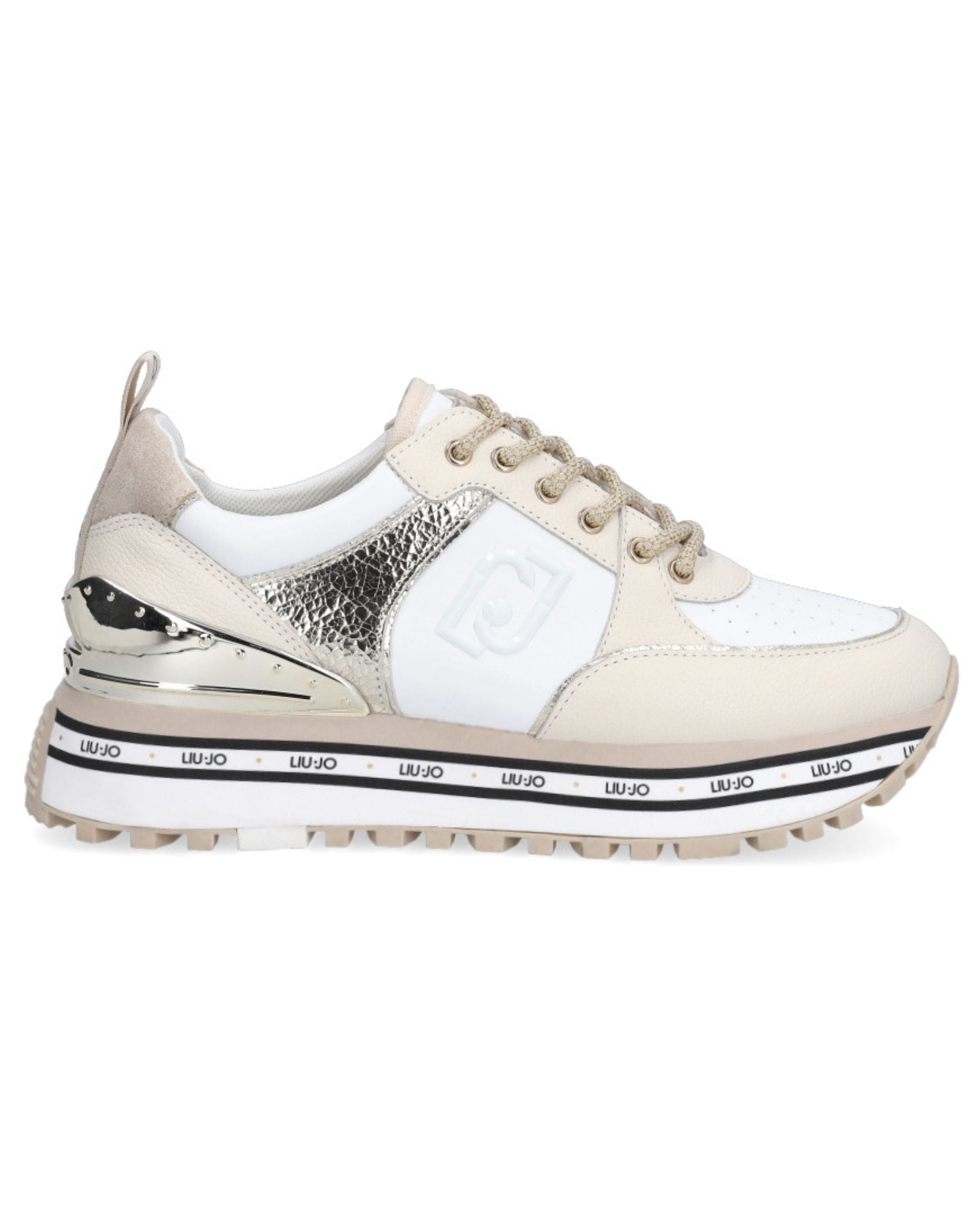 Liu Jo Sneakers Maxi Wonder 20 Pelle Oro