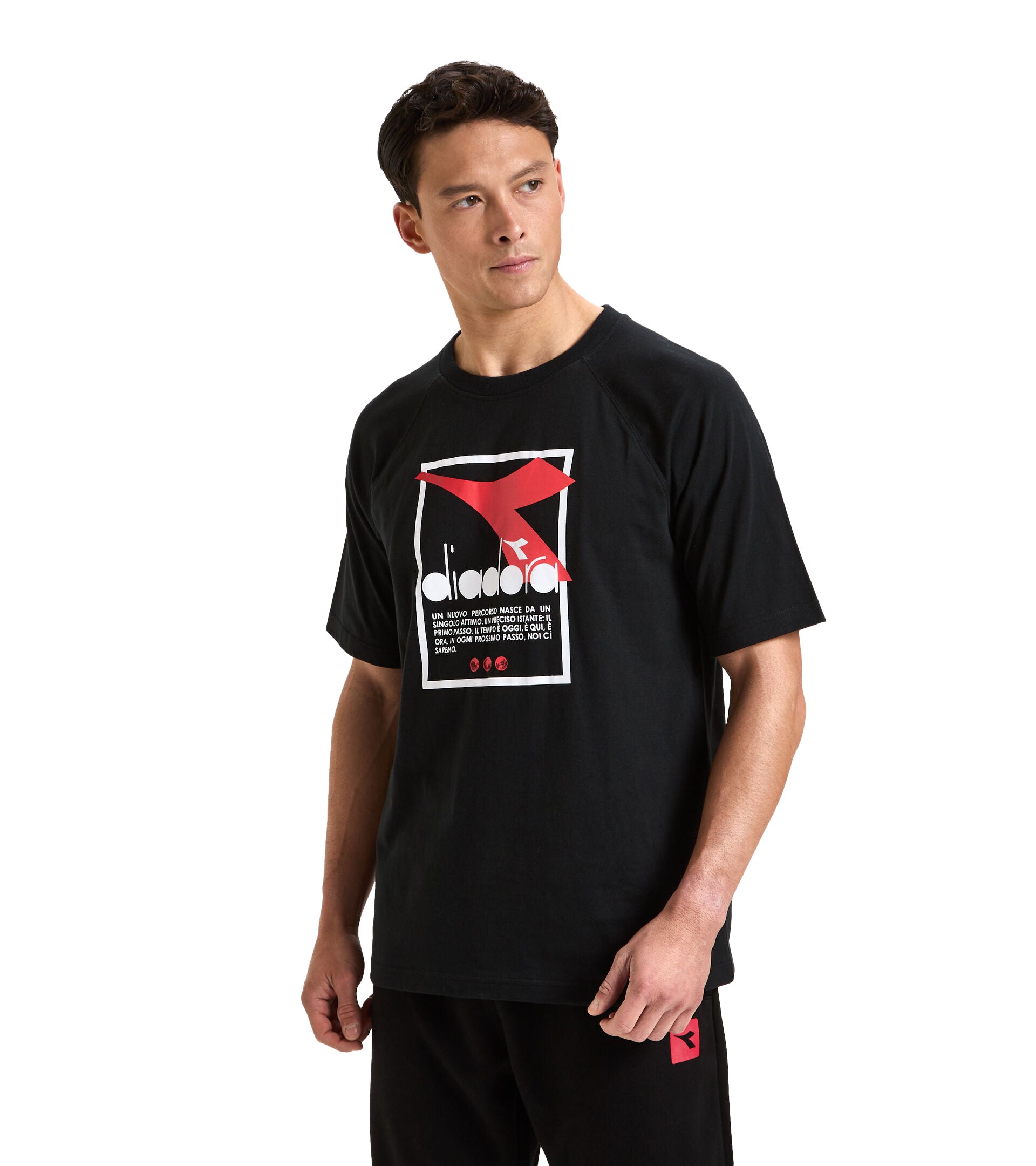 Diadora T-Shirt Urbanity Cotone Nero