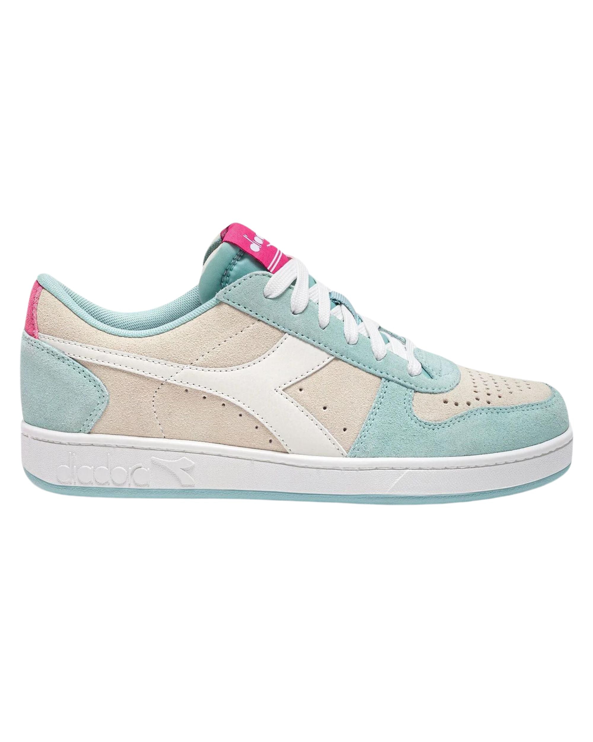 Diadora Sneakers Magic Basket Low Suede Leather Light Blue