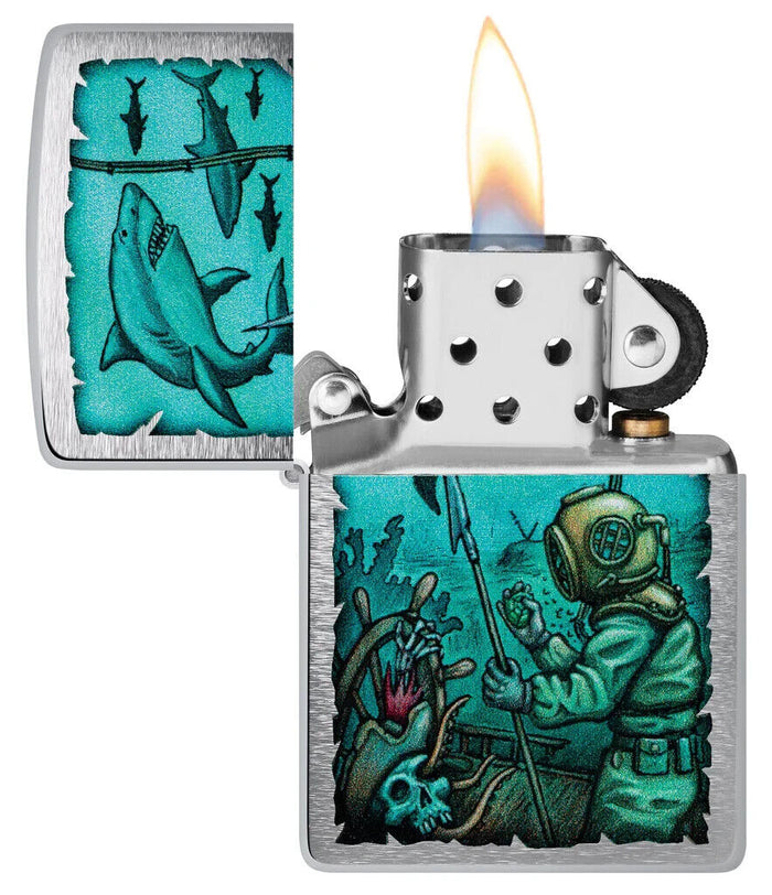 Zippo Antivento Ricaricabile Made In Usa Argento Unisex 4