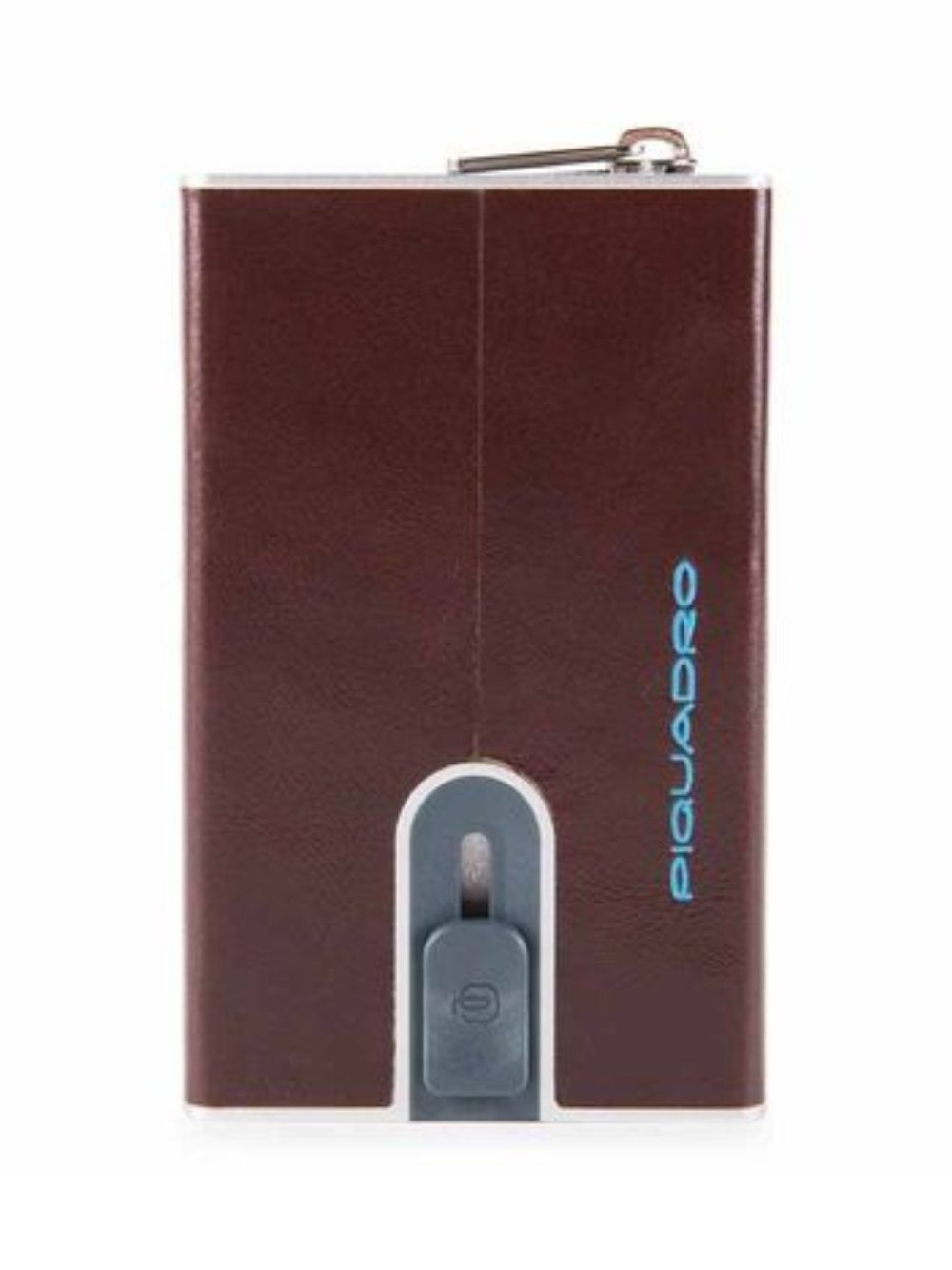 Piquadro Wallet Blue Square Rfid Brown Men