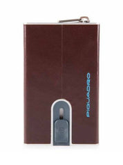 Piquadro Wallet Blue Square Rfid Brown Men