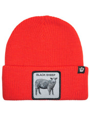 Goorin Bros. Cappello Beanie Hat Cuffia Con Patch Frontale E Logo Su Lato Rosso Unisex