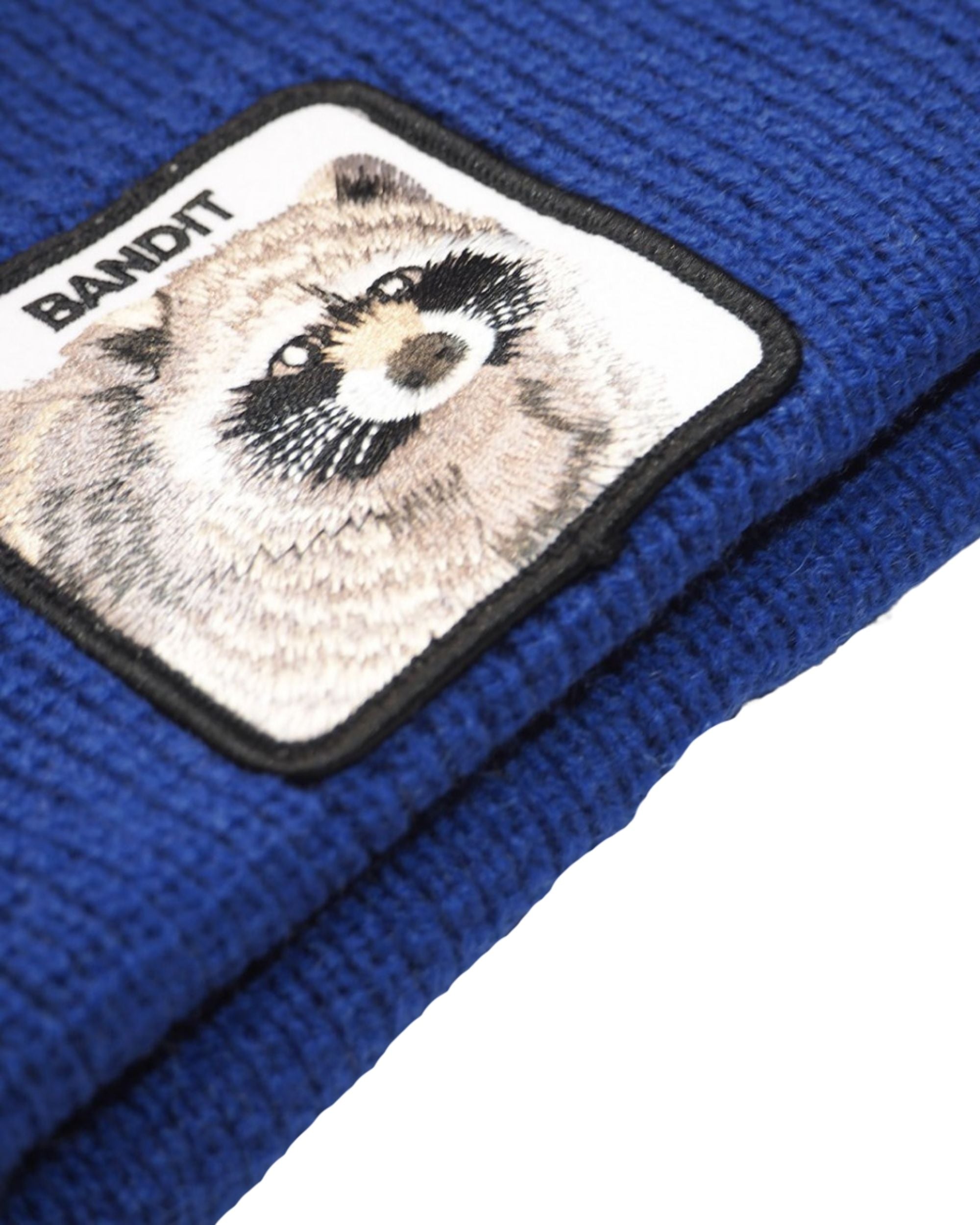 Goorin Bros. Cappello Beanie Hat Cuffia Con Patch Frontale E Logo Su Lato Blu Unisex